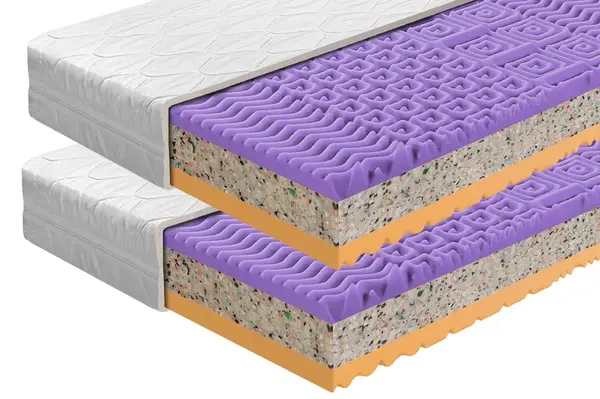 Matrac Benab Compact Hard 16 1+1 H4 80 x 200 cm Penový matrac 16 cm sendvičový zónová ortopedické