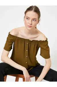 Koton Shirt - Brown - Regular fit