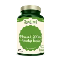 GreenFood Nutrition vit C 500mg +Rosehip 60cps