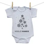 Boodyy Body s krátkym rukávom Veselé Vianoce 92 (18-24 mesiacov)