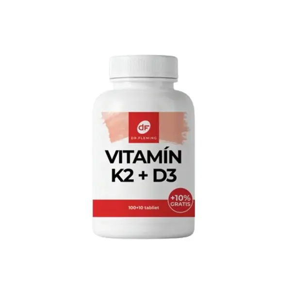 DR. FLEMING Vitamin K2 100μg +D3 3000IU +10% gratis 110ks