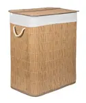 Koš na prádlo G21 105 l s rozdělovačem, ratanový design s bílým košem
