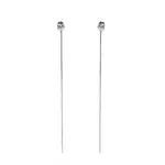 Bowy strieborné náušnice