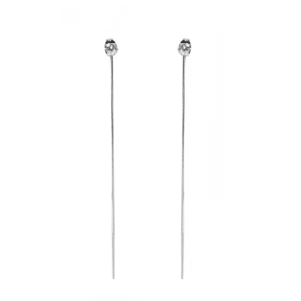 Bowy strieborné náušnice