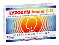 LYZOZYM Imuno C D 20 tbl. na žuvanie