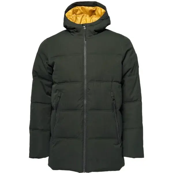 LOAP NODAL Pánský zimní kabát, tmavě zelená, velikost