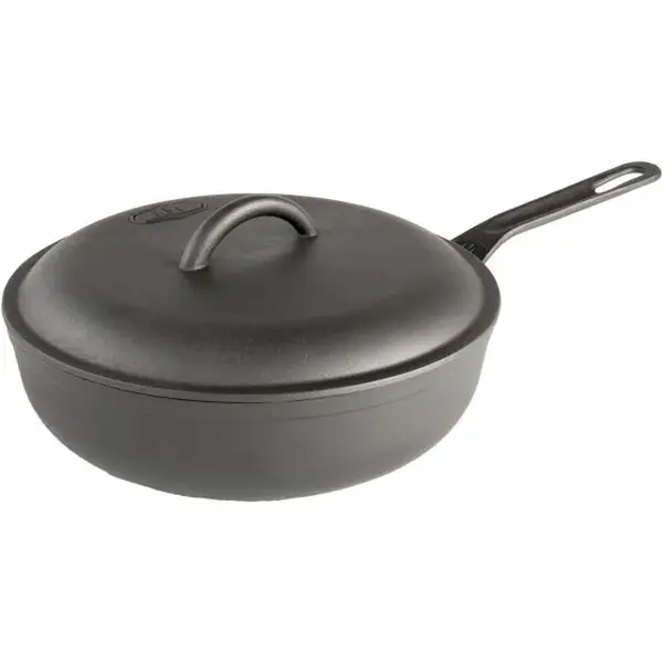 GSI Outdoors GUIDECAST 10 INCH DEEP FRYER Litinová pánev, tmavě šedá, velikost