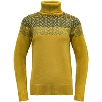 Devold SYVDE WOOL HIGH NECK Dámský rolák, žlutá, velikost