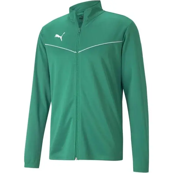 Puma TEAMRISE TRAINING POLY JACKET Pánská mikina, zelená, velikost