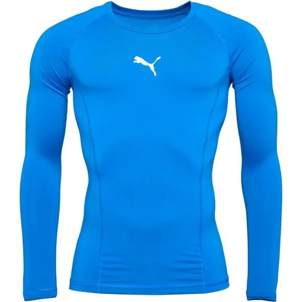 Puma LIGA BASELAYER LONG SLEEVE TEE Pánské funkční triko, modrá, velikost XXL