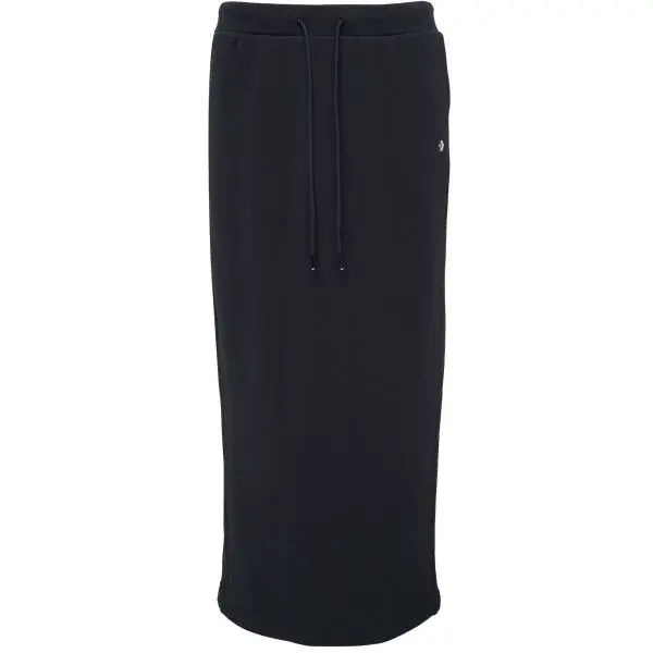 Converse WORDMARK LONG KNIT SKIRT Dámská sukně, černá, velikost