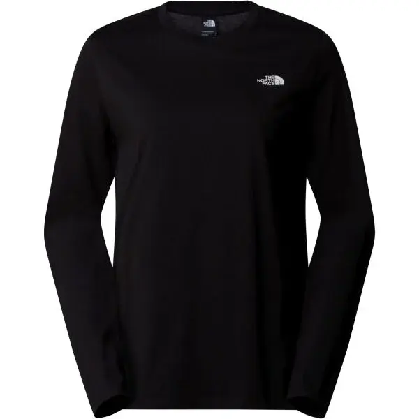 The North Face W L/S SIMPLE DOME TEE Dámské tričko s dlouhým rukávem, černá, velikost