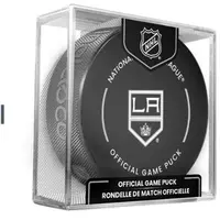 INGLASCO LOS ANGELES KINGS OFFICIAL GAME PUCK Fanouškovský hokejový puk, černá, velikost