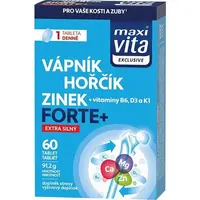 VITAR MAXI VITA EXCLUSIVE VÁPNÍK + HOŘČÍK + ZINEK FORTE+ 60 TAB Doplněk stravy, , velikost