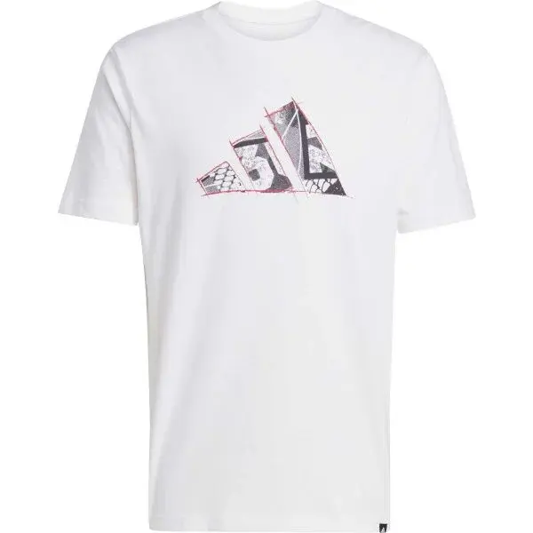 adidas M PHOTO TEE 2 Pánské triko, bílá, velikost