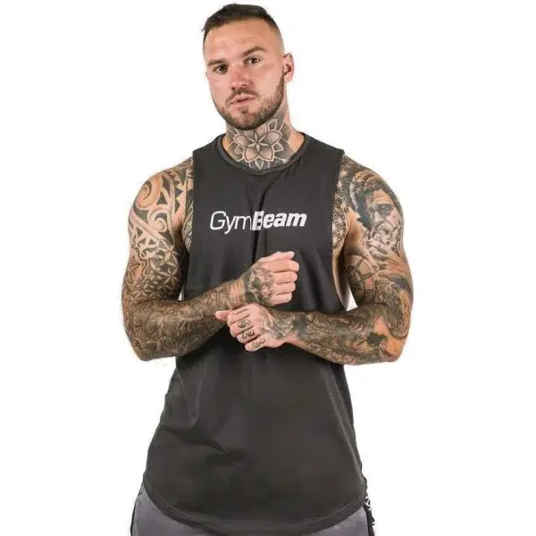 GymBeam CUT OFF Pánské tílko, tmavě šedá, velikost