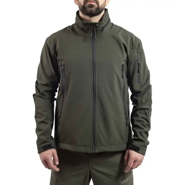 VAVWEAR SHELLHT04 Pánská softshellová bunda, khaki, velikost XXL