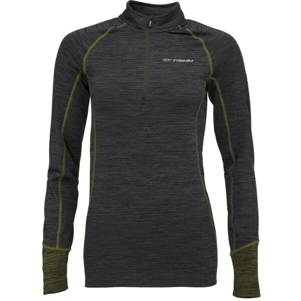 TRIMM CLINIC LADY Dámská mikina, tmavě šedá, velikost