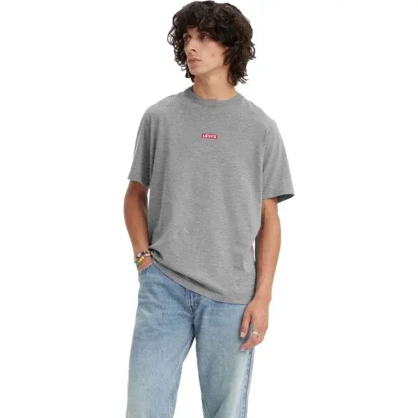 Levi's&reg; SS RELAXED BABY TAB T Pánské tričko, šedá, velikost XXL
