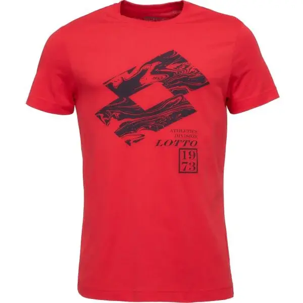Lotto LOSANGA V TEE Pánské tričko, červená, velikost