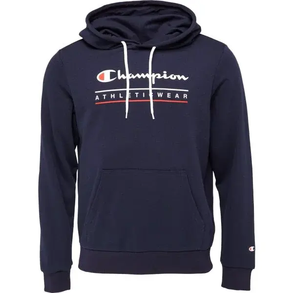 Champion HOODIE Pánska mikina, tmavo modrá, veľkosť