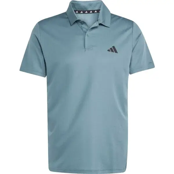 adidas TRAINING ESSENTIALS BASE POLO Pánské sportovní polo triko, světle modrá, velikost