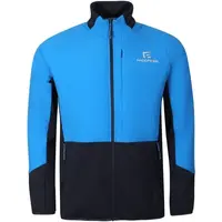 PROGRESS ELVIR HYBRID MIDLAYER Pánská hybridní mikina s merinem, modrá, velikost