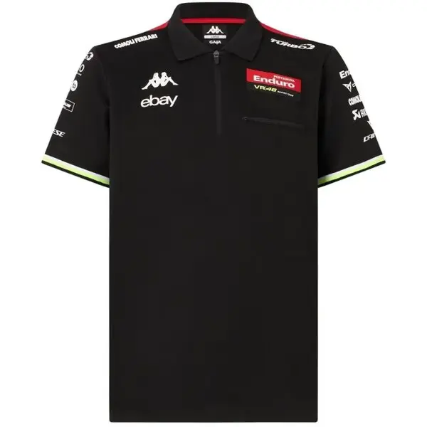 Kappa ACRIZ VR46 Pánská polokošile, černá, velikost