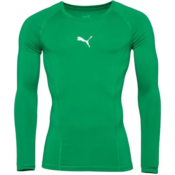 Puma LIGA BASELAYER LONG SLEEVE TEE Pánské funkční triko, zelená, velikost XXL