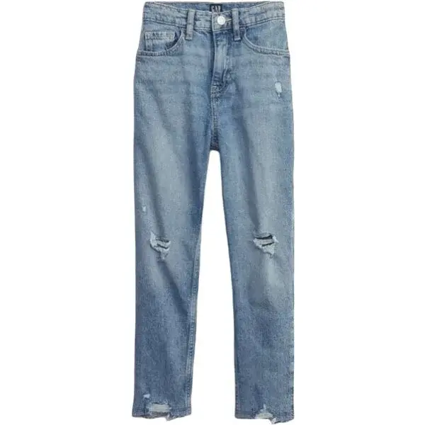 GAP V-MOM JEAN Dívčí džíny, modrá, velikost 10Y