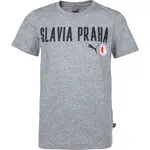 Puma SLAVIA PRAGUE GRAPHIC TEE Chlapecké triko, šedá, velikost