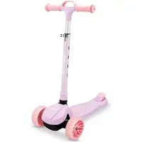 Spokey HOPI Dětská skládací tříkolka se svítícími kolečky, růžová, velikost