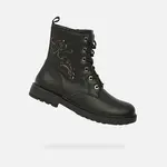 Black Girls Ankle Boots Geox Eclair Girl - Girls