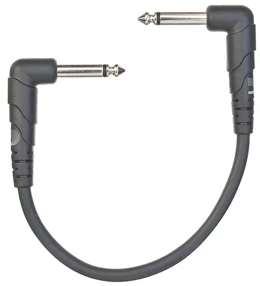 D'Addario PW-CGTP-305 Classic Series Patch Cable Right-Angle 3-pack 6"