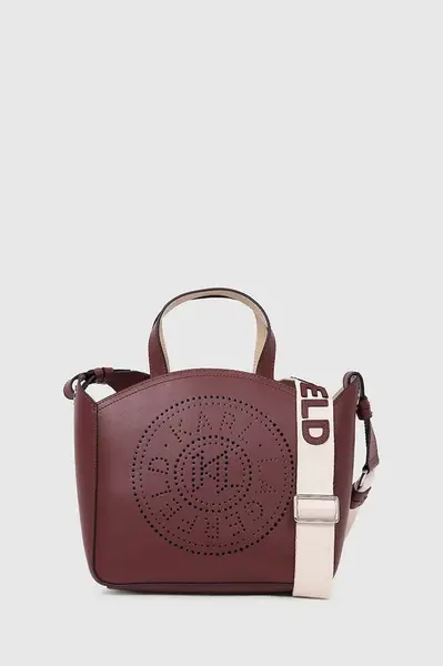 Kožená kabelka Karl Lagerfeld K/CIRCLE