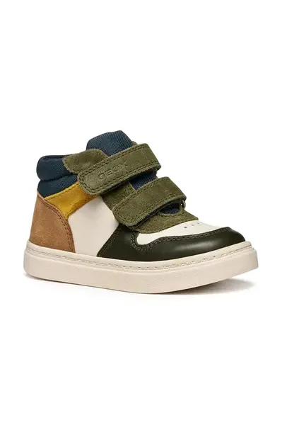 Dětské polobotky Geox NASHIK béžová barva, B465NA.08522