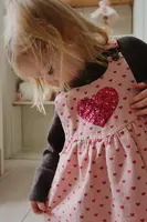 Dětské bavlněné šaty Konges Sløjd NOLA SEQUIN SPENCER DRESS GOTS