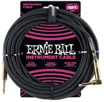 Ernie Ball 18' Braided Cable Black
