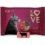 My Love SET kapsičky pre mačky s hovädzím mäsom v omáčke 4 x 85 g (2442)
