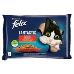 Felix Fantastic lahodný výběr se zeleninou v želé - s hovězím a kuřetem 12 x (4 x 85 g)