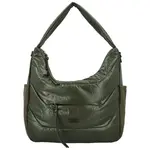 Trendy dámská koženková kabelka na rameno Coveri Kica, tmavě zelená