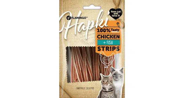 Flamingo Hapki Sushi Strips - prúžky s kuracím a rybím 50 g