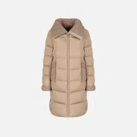 Beige Women's Down Jacket Geox Vilde - Women's
