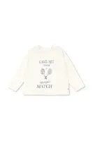 Dětské bavlněné tričko s dlouhým rukávem Konges Sløjd LIN LS TEE GOTS