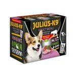 Julius K-9 Adult Menu Special Pack výběr v omáčce pro psy - telecí a králičí 12 x 100 g