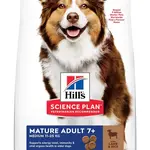 Hill's Science Plan Mature Adult 7+ Medium krmivo pro psy s jehněčím a rýží 2,5 kg.