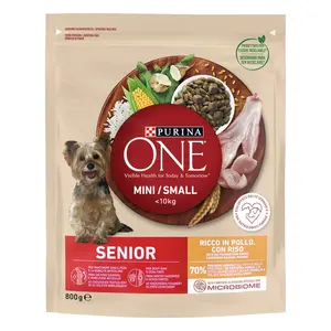 Purina ONE Mini Senior granule pro psy 2 x 800 g