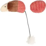 Flamingo Blaro myš s míčkem, hračka pro kočky červená 1 ks