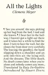 All The Lights - Clemens Meyer