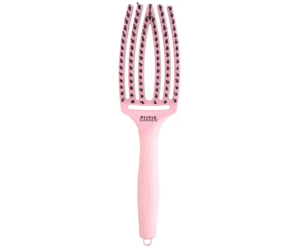 Kartáč Olivia Garden Fingerbrush Combo Medium Jaipur Rose - světle růžový (ID1898) + dárek zdarma